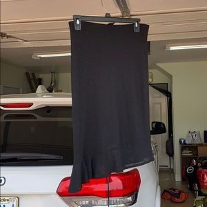Black Stretch angled skirt -size M
